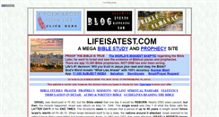 Desktop Screenshot of lifeisatest.com